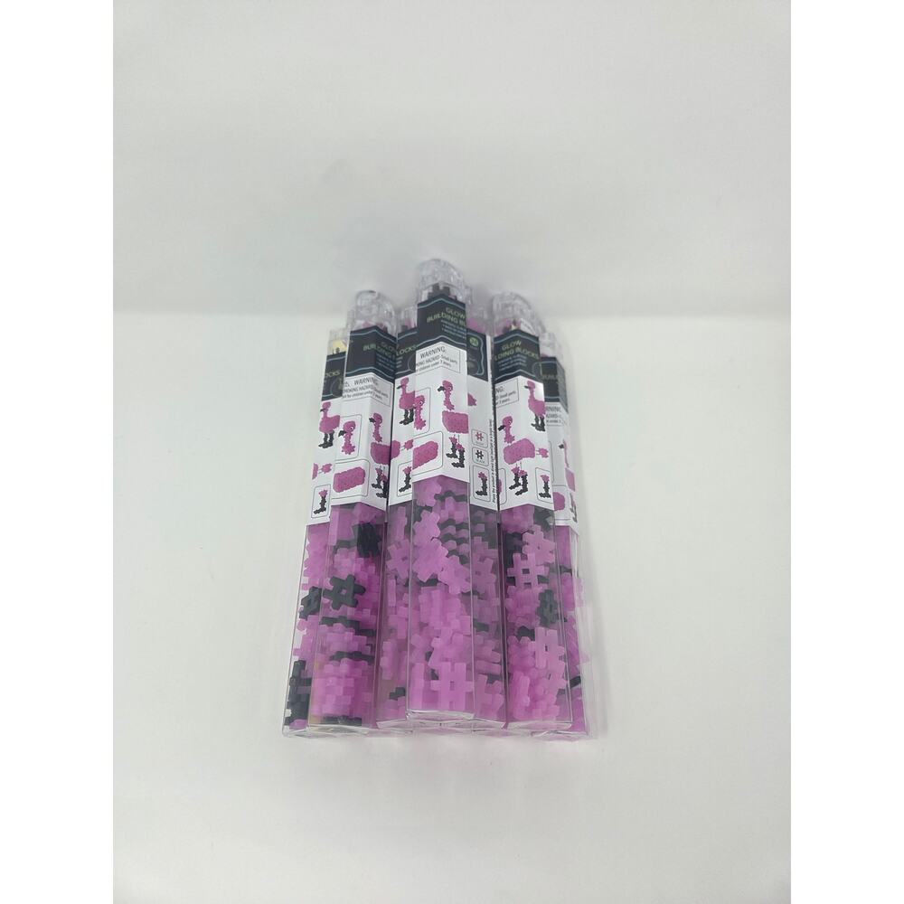 Flamingo Hashtag Glow In The Dark Building Blocks Set of 10